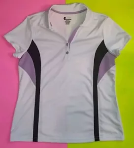 IZOD Women White Cool FX X-TREME Function Golf Polo Shirt Snap Active Tennis Top - Picture 1 of 16