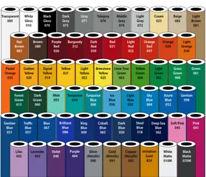 8 Rolls - 12" X 10yd Oracal 651 Craft & Hobby Vinyl Bundle - *63 Color Choices* - Picture 1 of 2