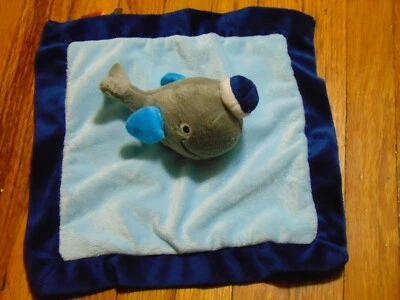 Adorable manta Lovey de seguridad de ballena azul felpa Bananafish  Foto 1 de 3