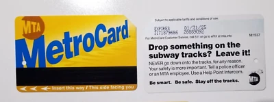 4-USED & EXPIRED NEW YORK CITY TRANSIT MTA  TRIP METROCARD . - Image 1 of 2
