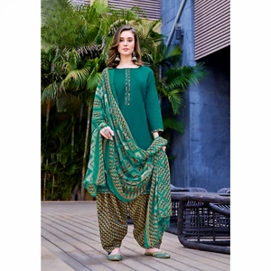 Punjabi Patiala Dress Designer Indian Pakistani Ethnic Wear Stitched Suits - Picture 1 of 6