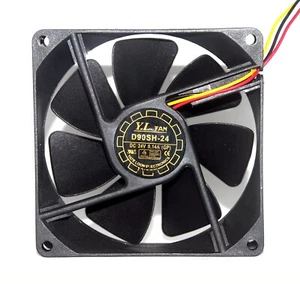 1pc DC Case Fan D90SH-24 92x92x25mm 24V 0.14A AMP 3P 2400rpm 43cfm 36dBA YL - Afbeelding 1 van 4