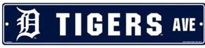 Detroit Tigers Team Color Street Sign Décor 5" x 24" - Picture 1 of 1