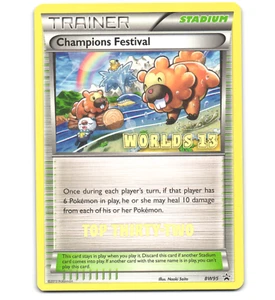 Pokemon 2013 Light Play Champions Festival TOP THIRTY TWO World Championships - Picture 1 of 2
