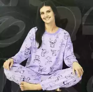 NEW Disney STITCH Women's Soft Jogger 2-Piece Lounge Pajama Set XLARGE - Picture 1 of 3