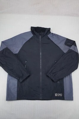 Chaps Ralph Lauren Jacket Coat Mens 2XL XXL Black Gray Softshell Full Zip - Image 1 of 4