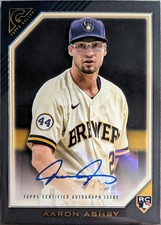 Aaron Ashby AUTO Rookie Black Variation - 2022 Topps Gallery - Brewers #RA-AAY