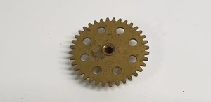 GILBERT ERECTOR 'CJ' 36-TOOTH 8-HOLE GEAR, brass plated, 1933-1934 - Picture 1 of 2