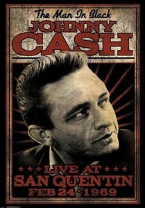 JOHNNY CASH AT SAN QUENTIN 1969 POSTER A4-A3-A2 SIZES - Picture 1 of 1