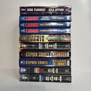 10 Books Stephen Coonts Keith Douglass Sean Flannery Saucer Victory Cuba Carrier - Picture 1 of 22