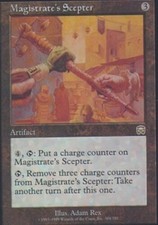 1x Magistrate's Scepter PL/MP, English MTG Mercadian Masques