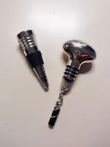 Saks Fifth Ave Set of Corkscrew and Stopper, New-Vintage - Picture 1 of 10