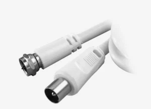 VIVANCO SAT Empfängeranschlusskabel, 3m, F Stecker - Koaxial Stecker, - Bild 1 von 2