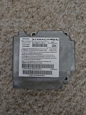 2009 FIAT 500 AIRBAG MODULE SRS ECU CONTINENTAL 51867767 51782985 - Image 1 of 3
