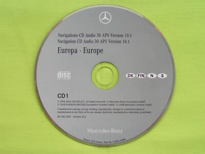 CD NAVIGATION MERCEDES BENZ AUDIO 30 APS SKANDINAVIEN 2008 A C E M CLK G 10.1 - Bild 1 von 2
