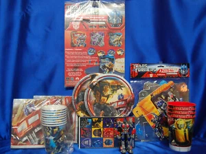Juego de Fiesta Transformers # 13 Optimus Prime Platos Topper Banner Tozas de Serpientes - Imagen 1 de 7