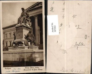 387262,Hungary Budapest Arany Janos szobra Jean Arany Monument Statue - Picture 1 of 1