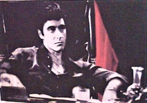 Al Pacino Seduto alla Scrivania - Edizione Limitata Stampa su Tela di Sarah Hood - Foto 1 di 3