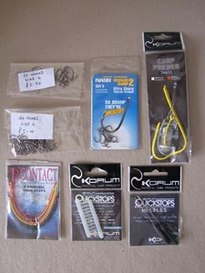 BUNDLE NEW CARP FISHING HOOKS METHOD FEEDER QUICKSTOPS HAIR & NEEDLES Angling - Picture 1 of 11