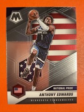 2020-21 Panini Mosaic Anthony Edwards National Pride #252 Timberwolves