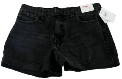 Pantalones cortos sueltos para mujer Wrangler 10/30 negros Foto 1 de 4