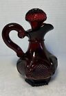 Vintage AVON 1876 Ruby Red Cape Cod Bottle w/Stopper - Gothic dressing table