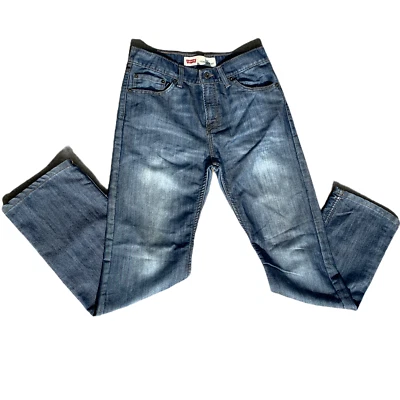 Levi's Girls 514 Slim Straight Leg Denim Blue Jeans Size 18 Regular 29 X 29 - Image 1 of 4