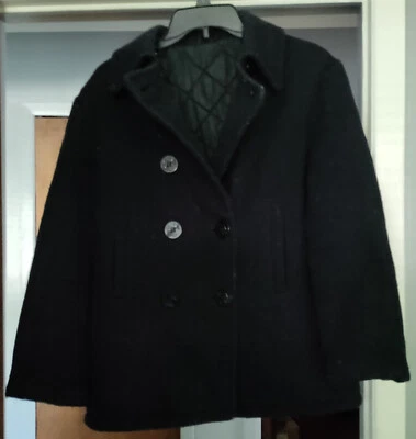 Chaquetón azul marino de Fox Knapp - lana clásica con forro acolchado acolchado. Talla 38 Foto 1 de 4