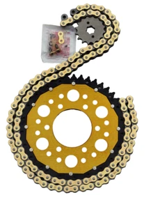 Kit de cadena Kawasaki ZX-10R 1000 C Ninja 04-05 DID VX3 525 G&B dorado ZF - Imagen 1 de 4