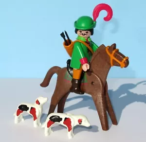 Playmobil 3629 Montado Cazador Carcaba Caballo Medieval Leñador Arquero Robin Hood - Imagen 1 de 2
