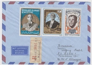 Lettera R Mauritania con Michel 403 astronauta, 418 - 419 Charles de Gaulle - Foto 1 di 1