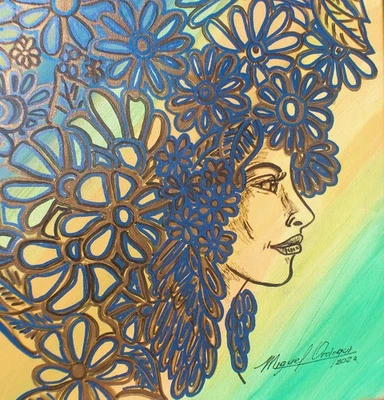  Miguel Ordoqui 原创艺术 国际著名 古巴艺术家 油画帆布 — 第 1/4 张图片