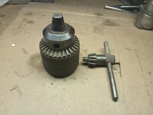 JACOBS No. 11 Super Chuck, 0 -3/8" Capacity with 1/2" Straight Shank,W/Key USA - Picture 1 of 6