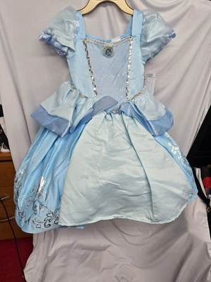 Disfarce de menina Disney princesa Cinderela fingir brincar fantasia - Imagem 1 de 4