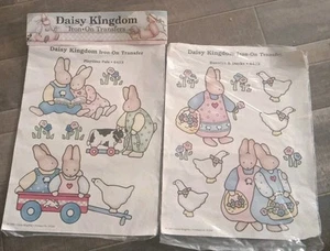 2 Trasferimenti Daisy Kingdom Iron-On coniglietti e anatre # 6412 e 6413 nuovi 1990 - Foto 1 di 4