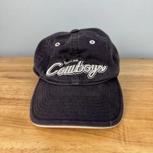 Reebok NFL Dallas Cowboys Floppy Strap Back Dad Hat Cap Blue White Spell Out - Picture 1 of 5