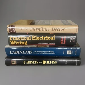 VTG Builder’s Library 4 Book DIY Woodworking, Furniture, Cabinetry, Electrical - Picture 1 of 15