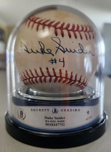 Duke Snider Signed Official Baseball played for Giants Mets & Dodgers. - Picture 1 of 5
