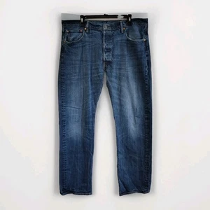 Levi's Jeans Men's 501 Size 40x34 Straight Button Fly American Denim - Picture 1 of 10