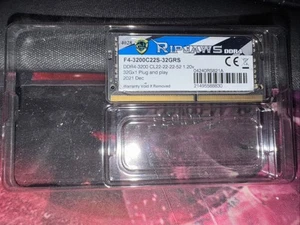 G.SKILL Ripjaws 32GB (32GBx1) 260-Pin DDR4-3200 SO-DIMM Laptop Memory - Picture 1 of 6