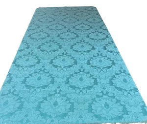 Christmas TableCloth Wedgwood Green Damask Rectangle Holiday, Winter, Christmas, - Picture 1 of 6