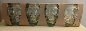 4 vasos de vidrio 100% reciclado San Miguel vaso 450cc calavera transparente - Imagen 1 de 3