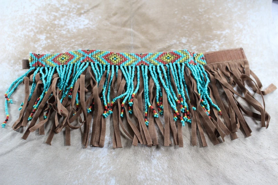 Blazin Roxx Womens Accessory 11 X 4.75 in Beaded Turquoise Sandals Jewelry - Image 1 of 4