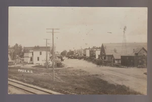 Page NORTH DAKOTA RPPC c1910 MAIN STREET nr Casselton Tower City Hope Colgate ND - Picture 1 of 3