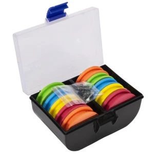 Sea Rig System 20Pcs/Box Fishing EVA Winding Coil Foam Spool in Storage Box - Picture 1 of 12