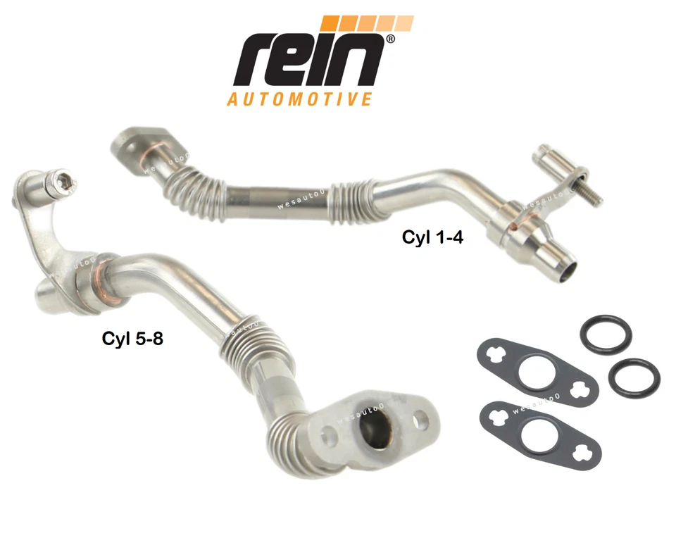 Turbocharger Oil Line Return Kit Lt/Rt OES for BMW 550i 650i / GT / xDrive / GC - Image 1 of 1