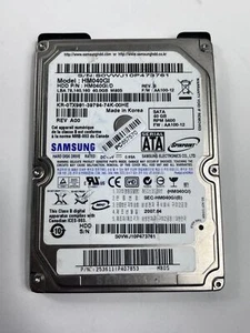 HM040GI Samsung 40GB SATA 2.5in 9.5mm Hard Drive - Picture 1 of 7
