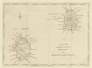 A Correct Map of the African Islands of Bourbon & Mauritius. Réunion. Lodge 1781 - Picture 1 of 1