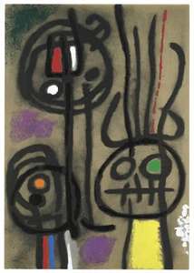 Pochoir Joan Miro 1965 899103 - Photo 1 sur 1