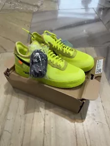 Nike Air Force 1 Low x Off-White 1 Low Volt AO4606-700 Size UK 8 EU 42.5 - Picture 1 of 8